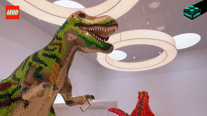 LEGO House Masterpiece Gallery Esculturas de Dinosaurios de LEGO