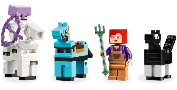 Minifiguras del set El Establo de los Caballos de LEGO Minecraft