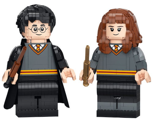 Figuras a gran escala de LEGO de Harry Potter y Hermione Granger