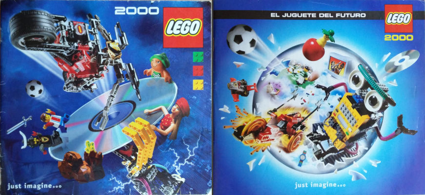 Portadas de los catálogos de LEGO España de 2000