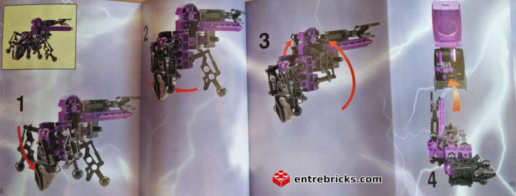 Instrucciones de plegado del LEGO Slizer Energía