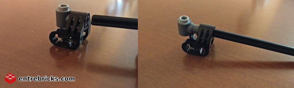 Separar piezas de LEGO Technic con axle largo