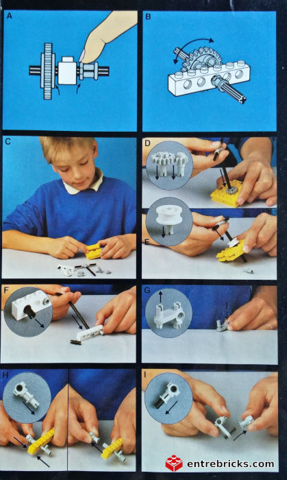 Instrucciones de separadores caseros de piezas de LEGO Technic