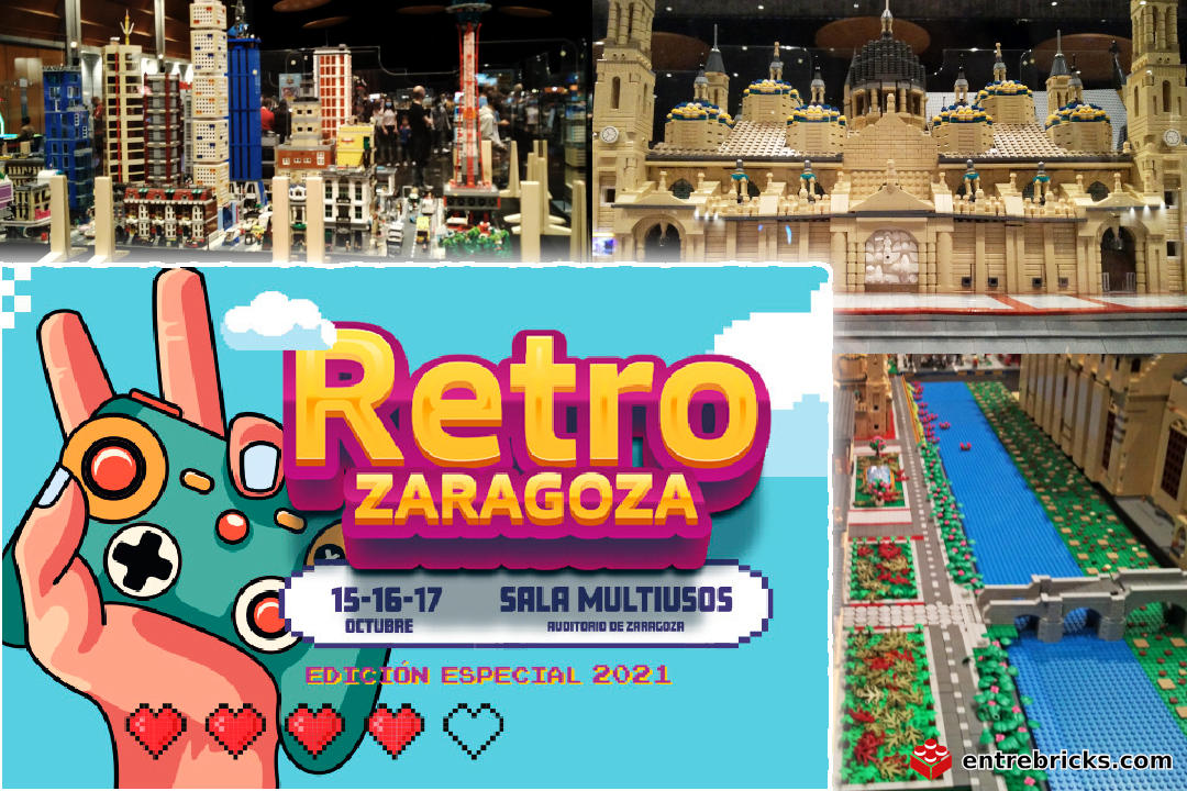Exposición de HispaLUG de LEGO en Retro Zaragoza 2021