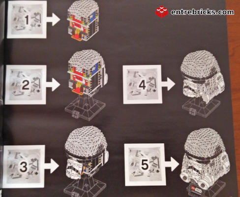 Instrucciones por bolsa del Casco de Stormtrooper de LEGO Star Wars